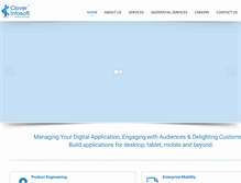 Tablet Screenshot of cloverinfosoft.com